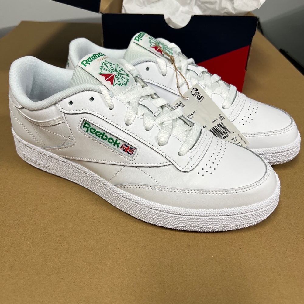 Reebok Club Classic 85 White Green NIB